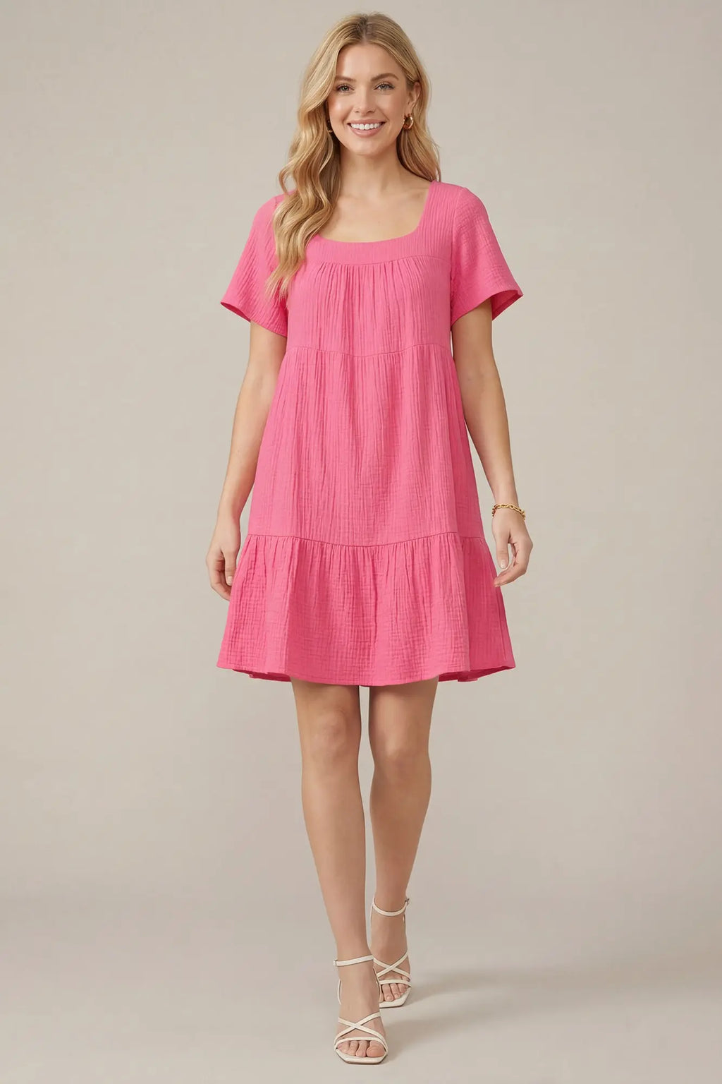 She + Sky Gauze Dress