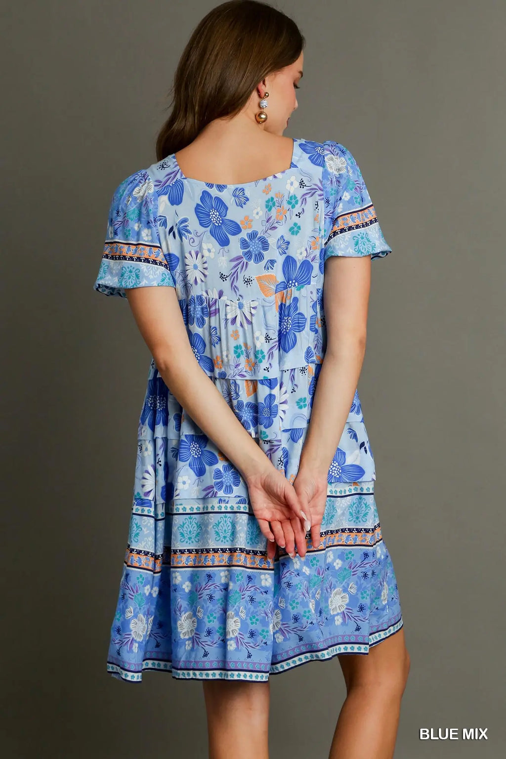 Umgee Blueberry Splash Dress