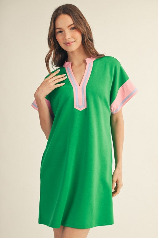 Jodifl Green Pink Dress