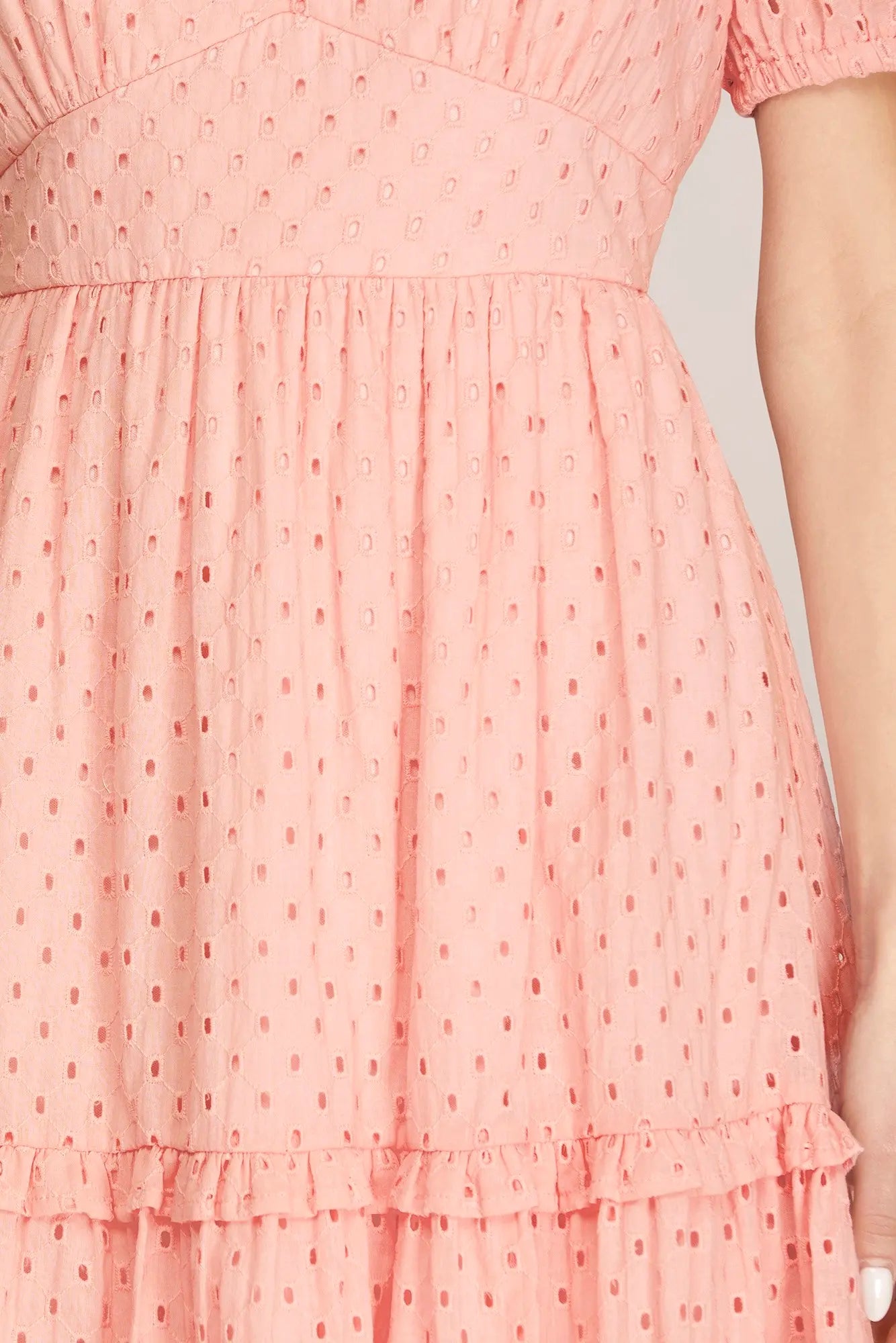 She + Sky Rose Eyelet Dress