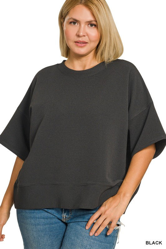 Zenana Plus Ribbed Top