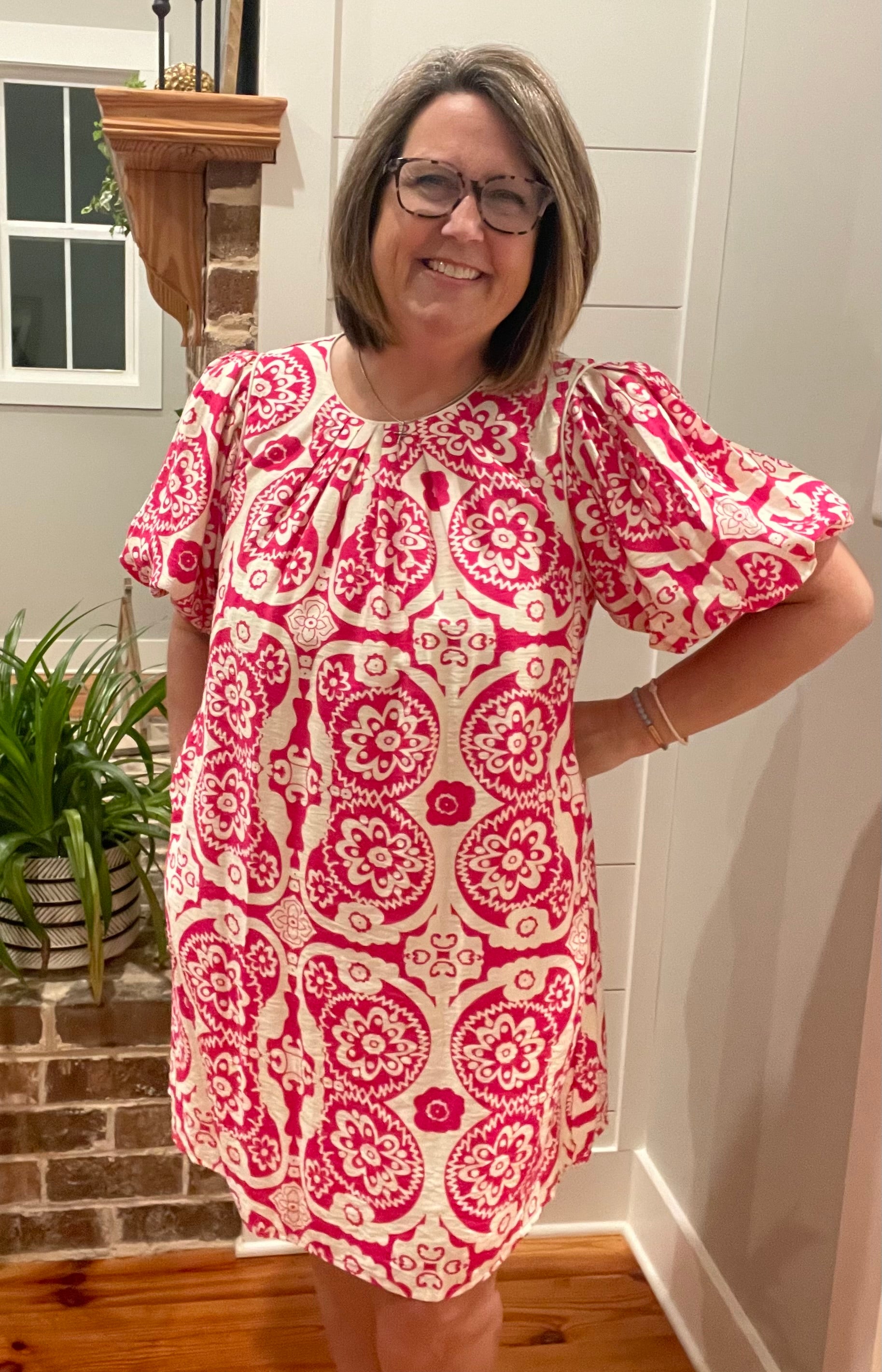 GiGio by Umgee Pop of Pink Dress