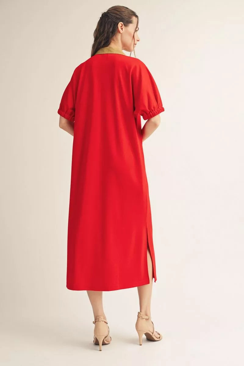 Jodifl Solid Knit Midi Dress