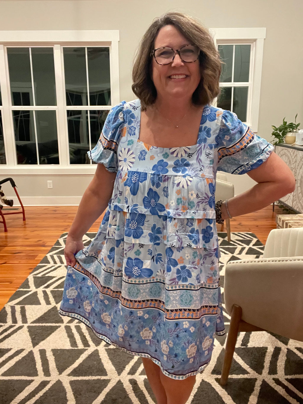 Umgee Blueberry Splash Dress