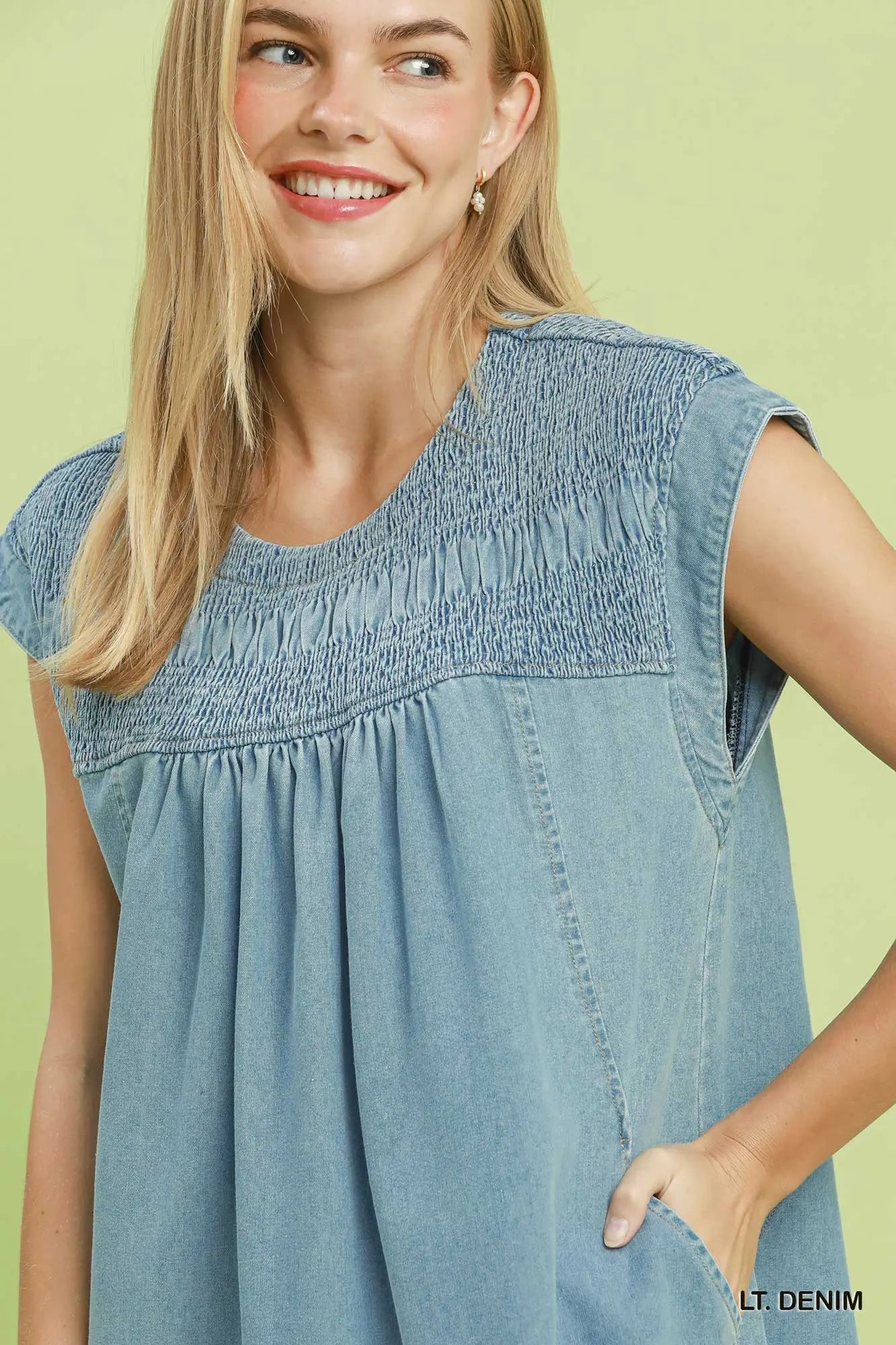 Umgee Light Denim Dress