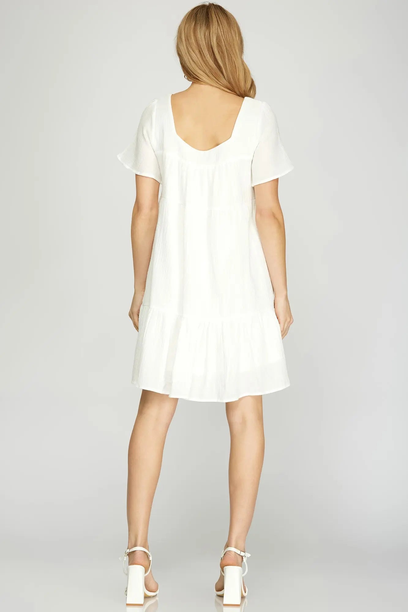 She + Sky Gauze Dress