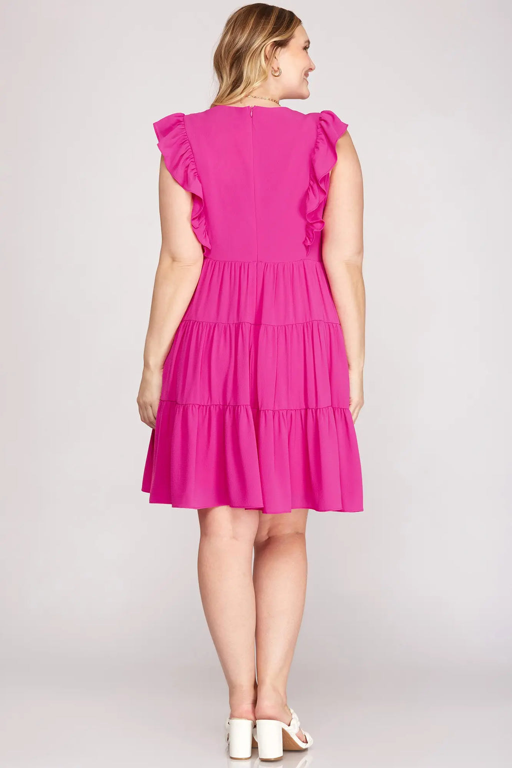 She & Sky Magenta Dress