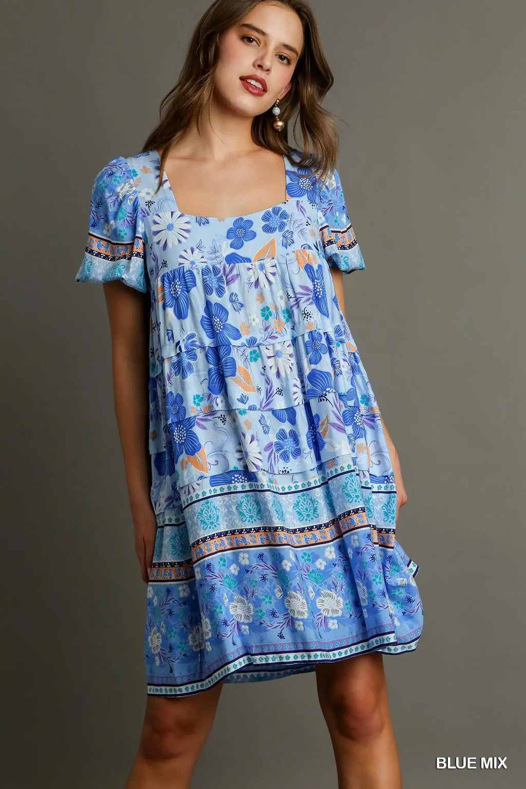 Umgee Blueberry Splash Dress