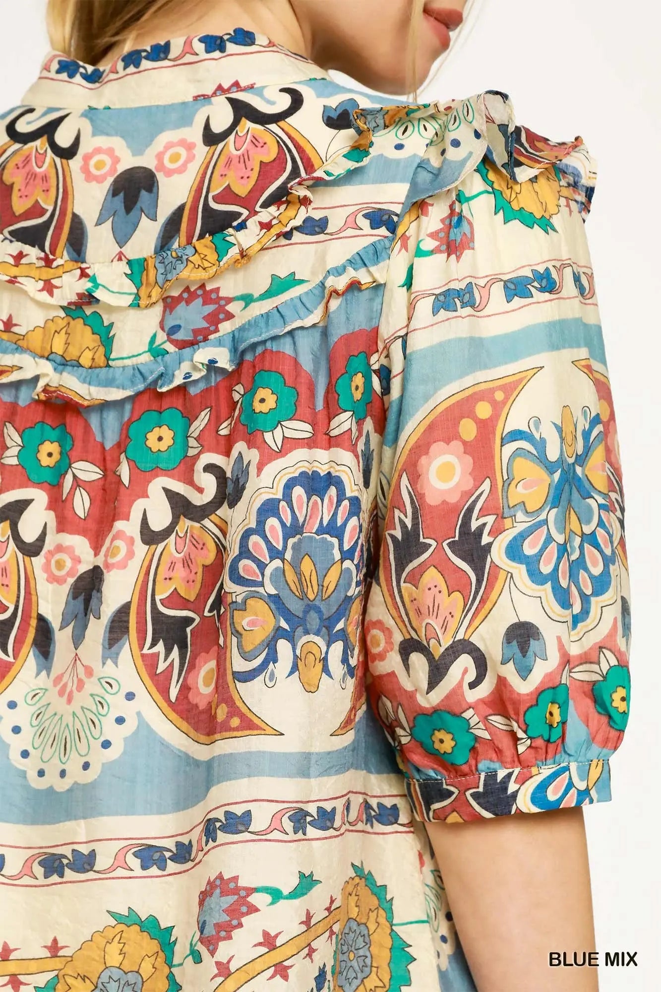 Bohemian Mosaic Shift Dress