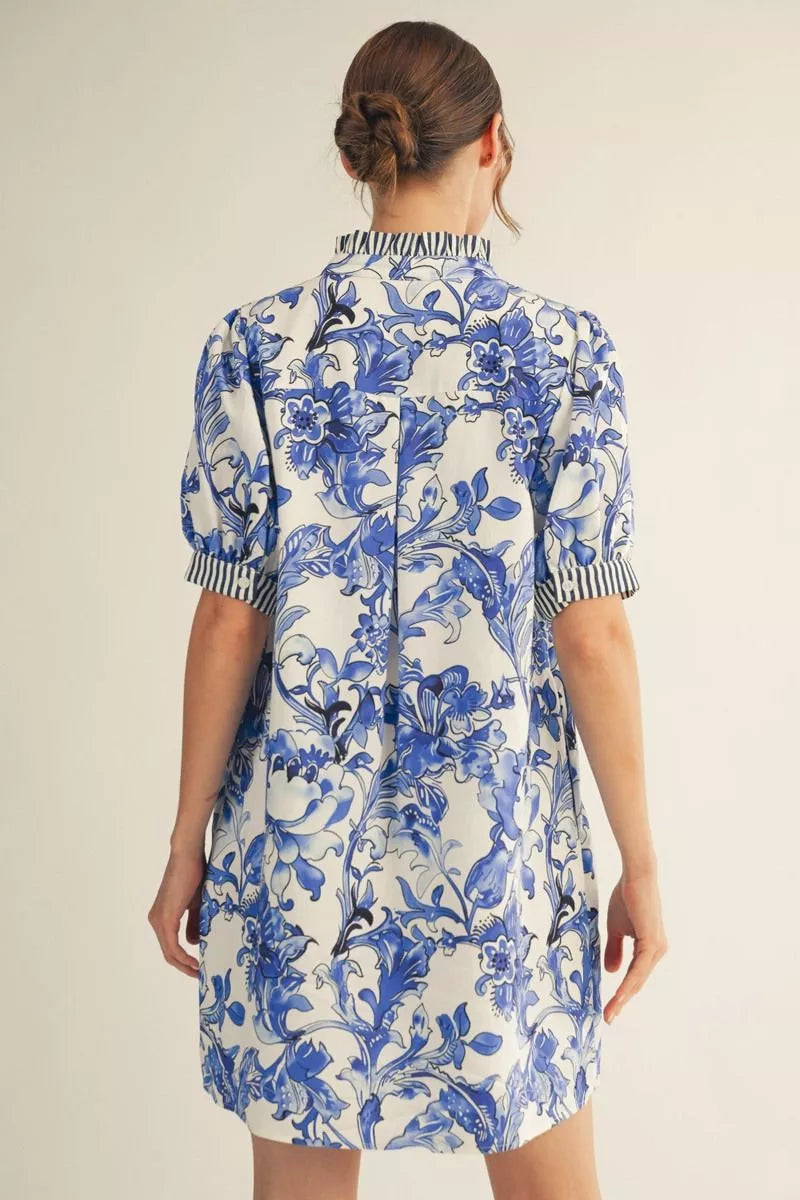 Jodifl Short Sleeve Floral Dress
