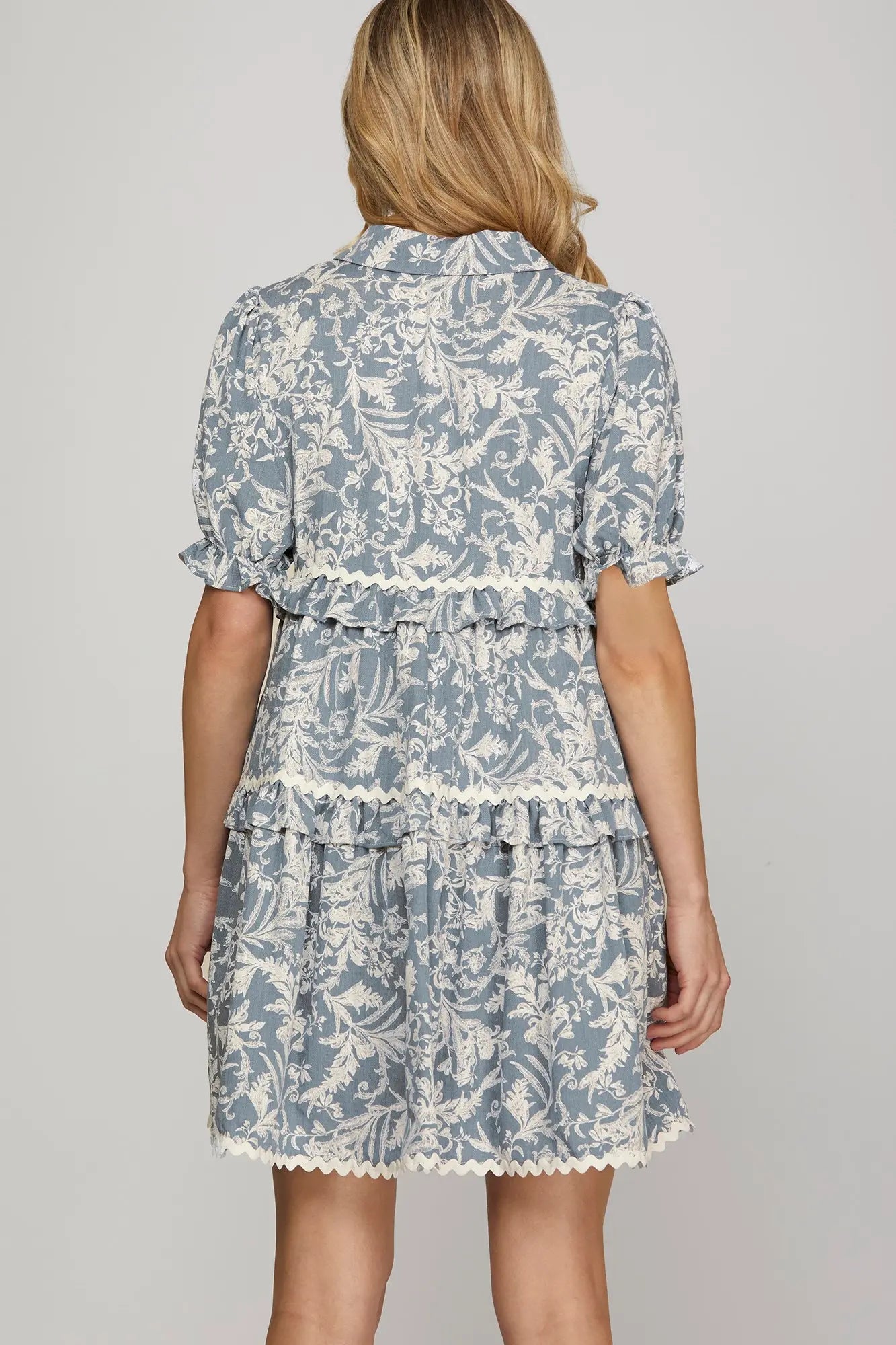 She + Sky Print Dress