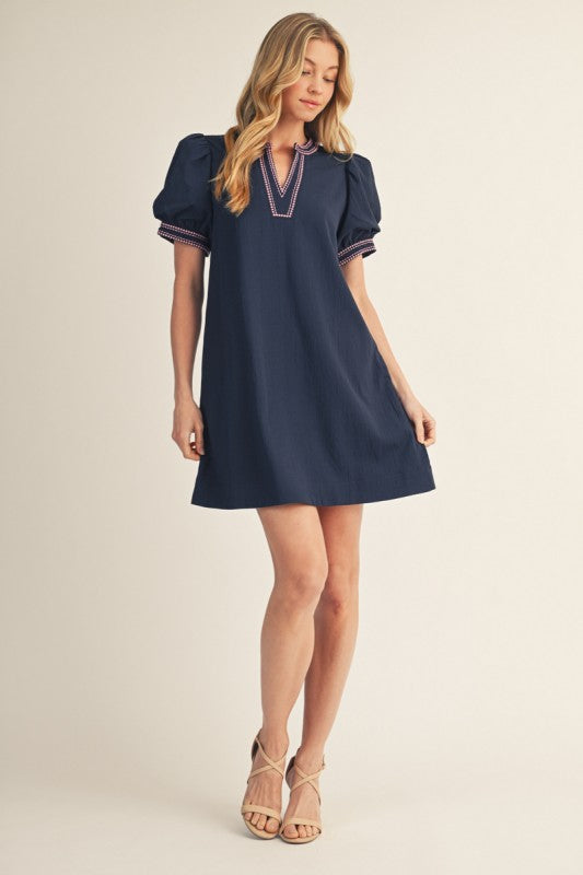 Jodifl Navy with Pink detail
