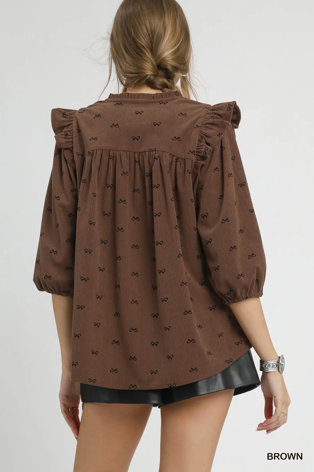 Brown Bow Shirt