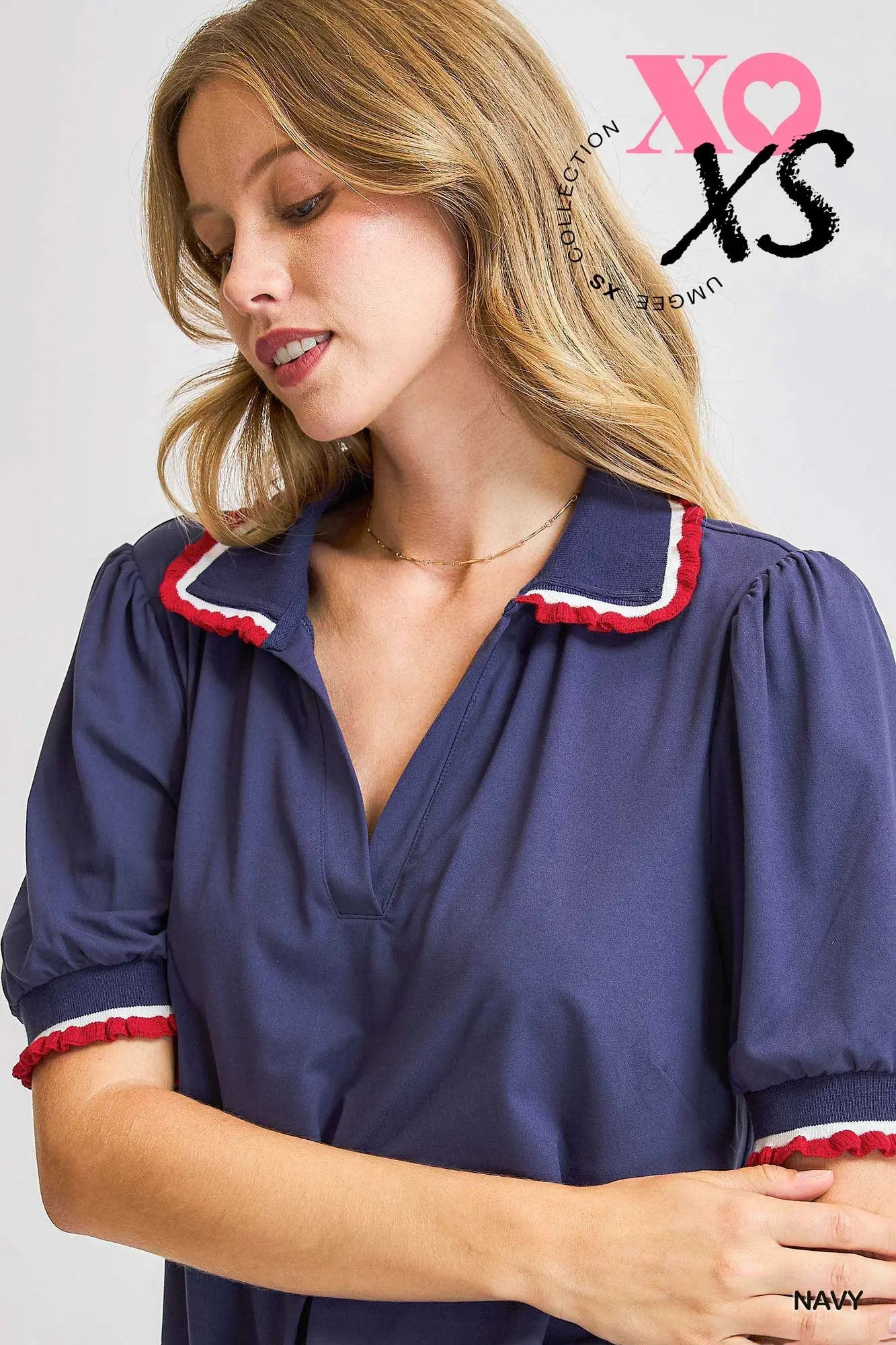 Umgee The Navy Row Top
