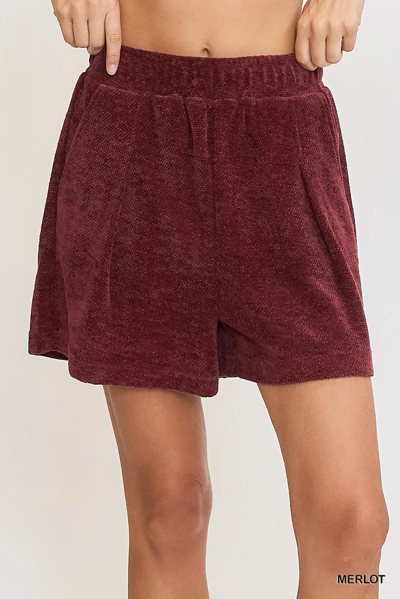 Chenille comfort shorts