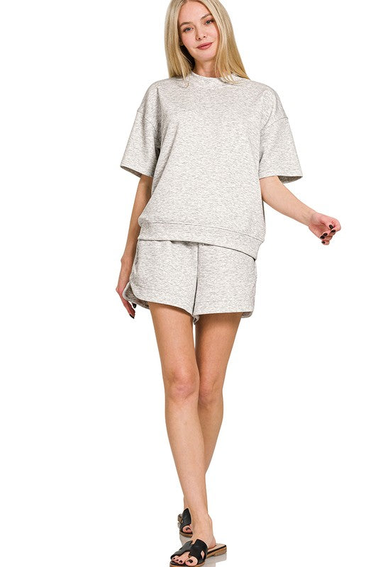 Zenana Scuba Short Set