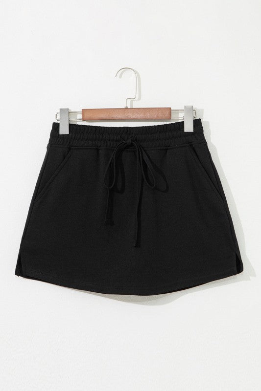 Black Terry Skort