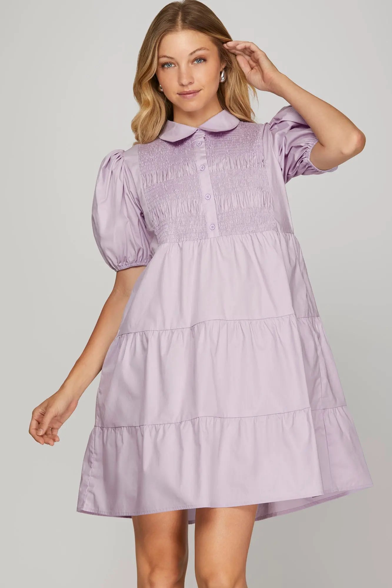 She + Sky Lilac Dress