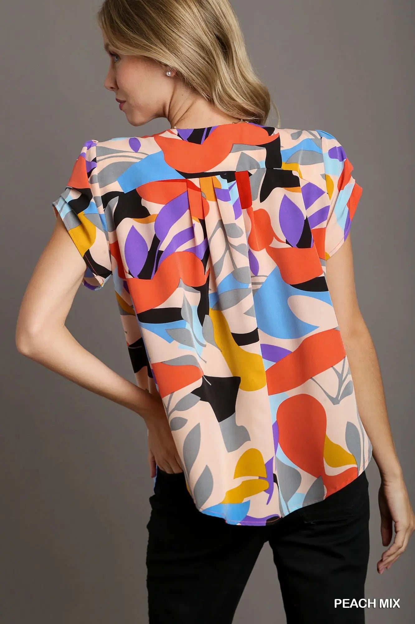 Umgee Modern Muse Abstract Blouse