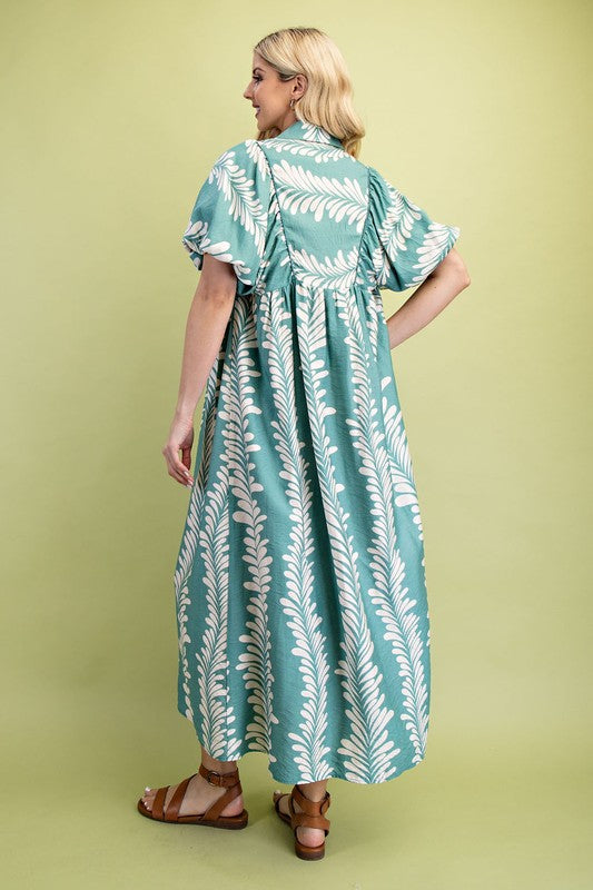 GiGio by Umgee Dusty Mint Maxi Dress Plus