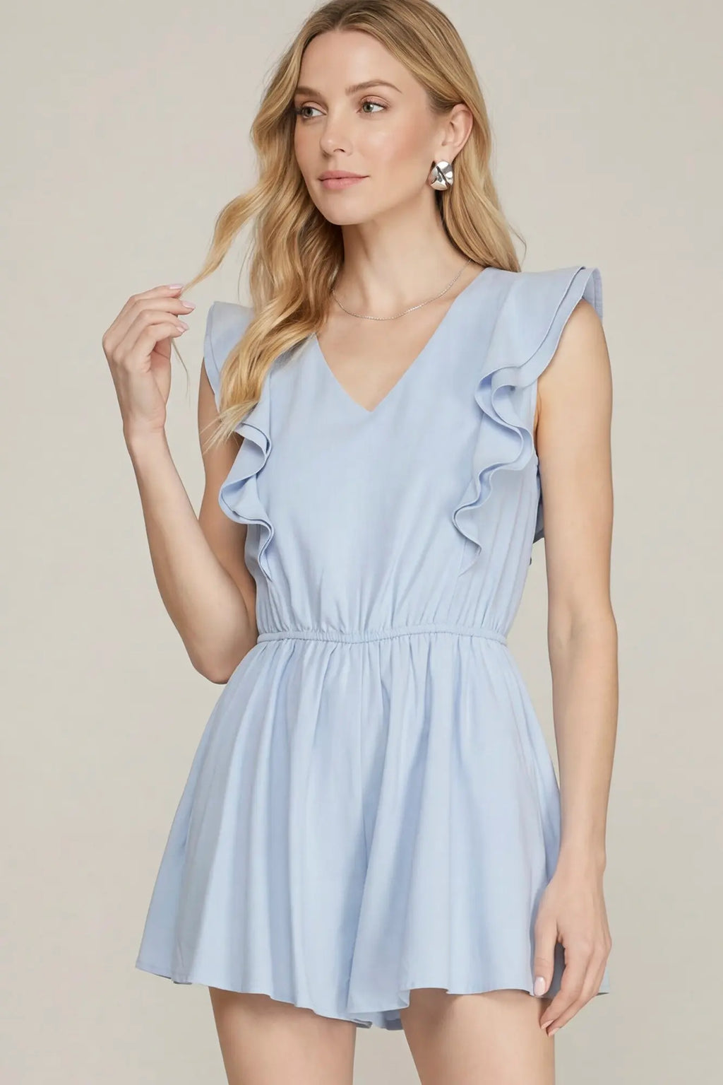 She + Sky Flutter Romper