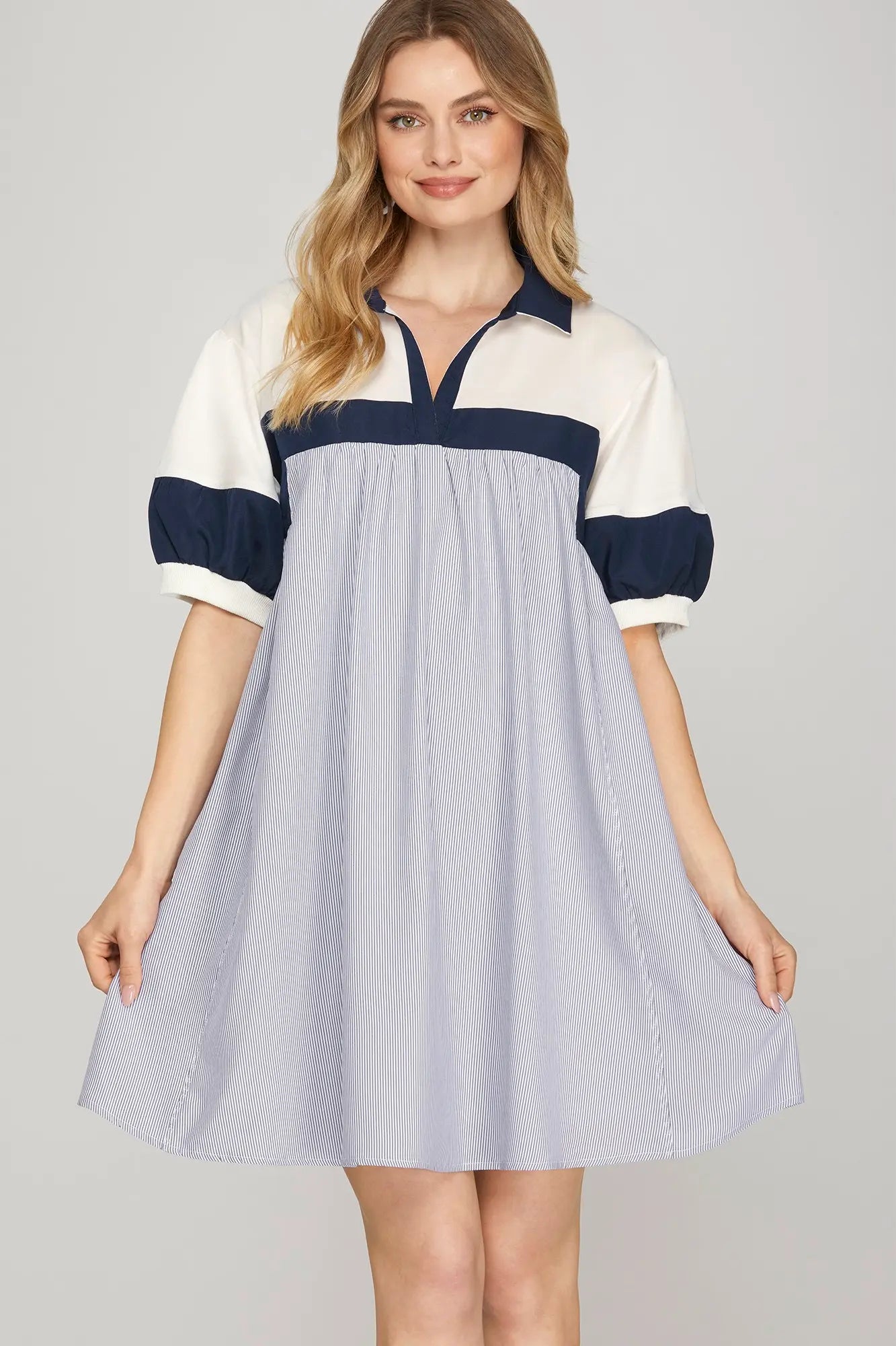 She + Sky Polo Dress