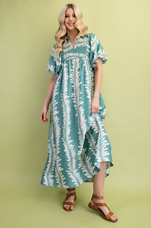 GiGio by Umgee Dusty Mint Maxi Dress Plus