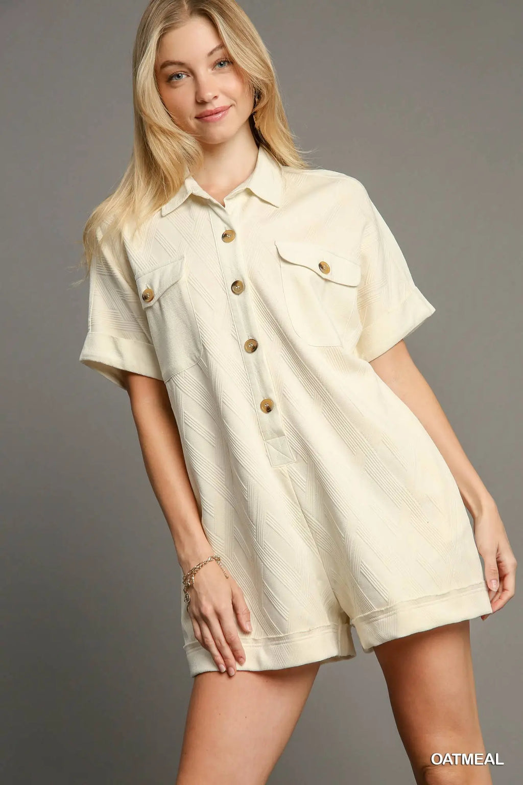 Umgee Cream Romper