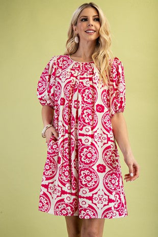 GiGio by Umgee Pop of Pink Dress