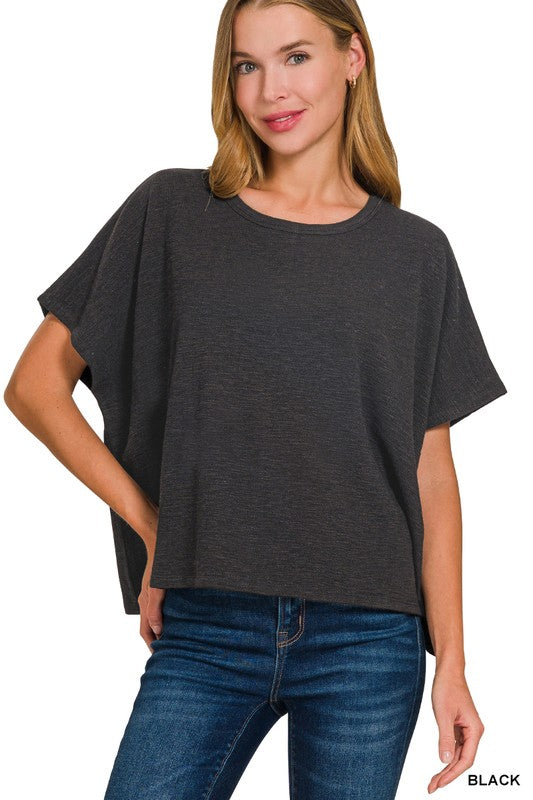 Zenana Cotton Slub Oversize Tee